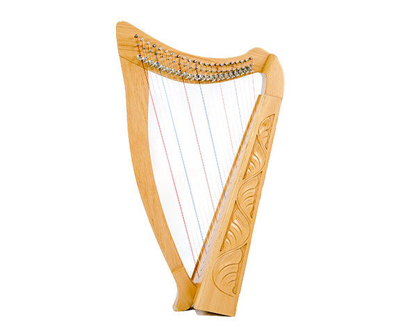 HEATHER HARP - 22 STRING CARVED W/BAG